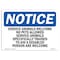 Signmission OSHA Notice Sign, 7" Height, Aluminum, Service Animals Welcome No Pets Allowed Sign, Landscape OS-NS-A-710-L-18290 - alternate 1